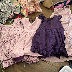 lot of 4 size 6 purple, lilac dresses